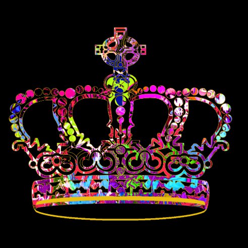 graffiti crown poster-r70bc02d